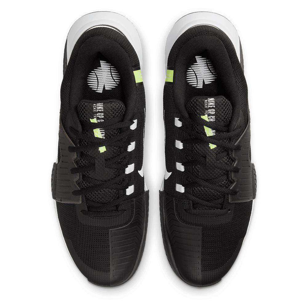 Men's Zoom GP Challenge 1 Tennis Shoes Black and White Footwear Nike