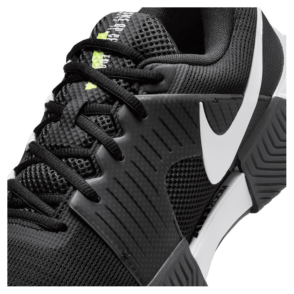 Men's Zoom GP Challenge 1 Tennis Shoes Black and White Footwear Nike