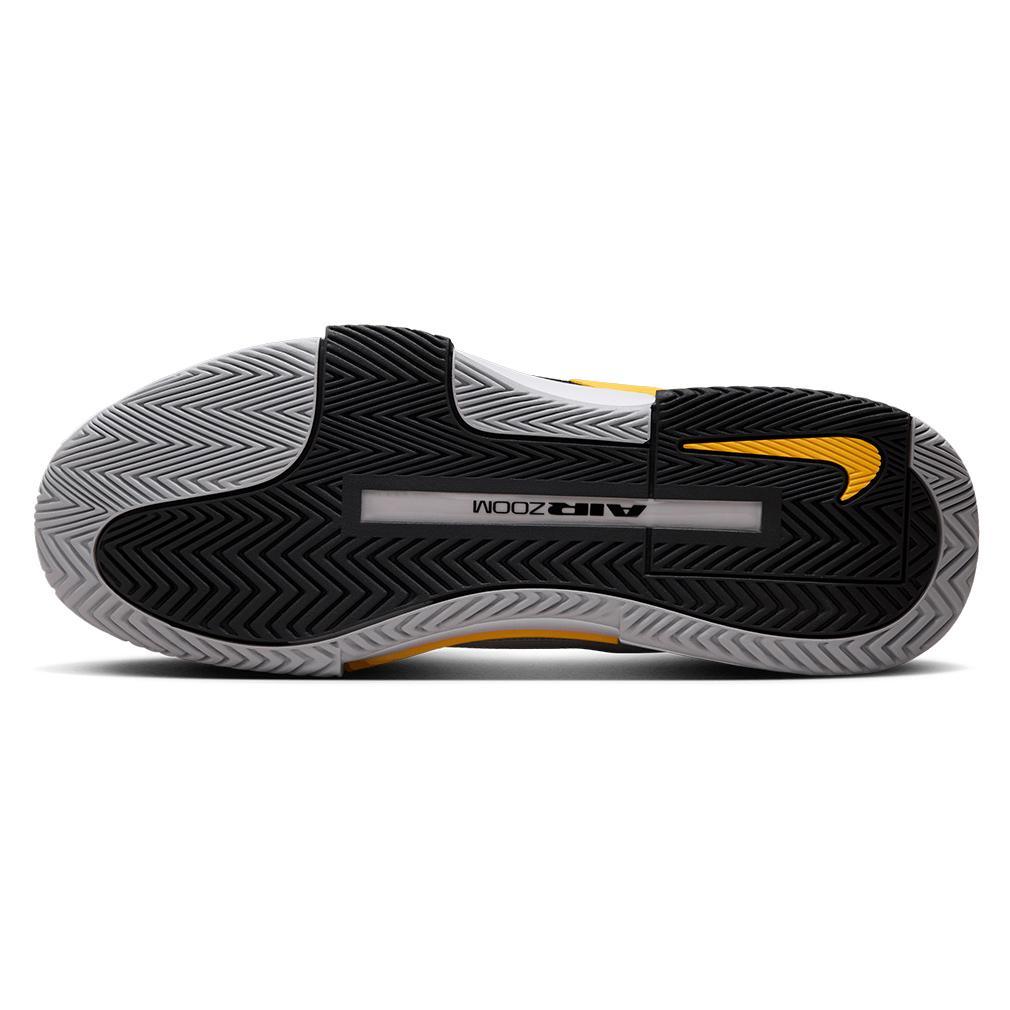 Men's Zoom GP Challenge 1 Tennis Shoes Wolf Grey and Laser Orange Footwear Nike