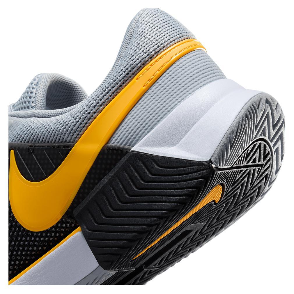 Men's Zoom GP Challenge 1 Tennis Shoes Wolf Grey and Laser Orange Footwear Nike