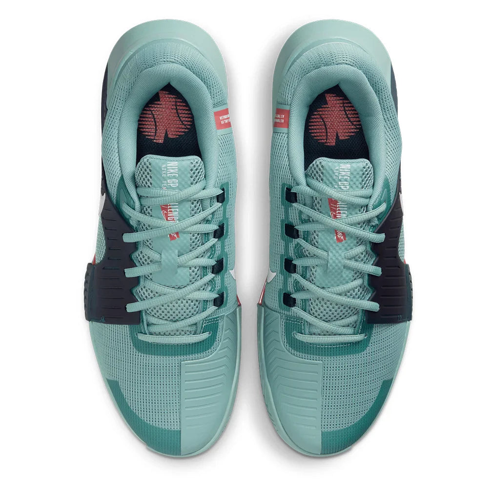 Men`s Zoom GP Challenge 1 Tennis Shoes Cannon and White Footwear Nike