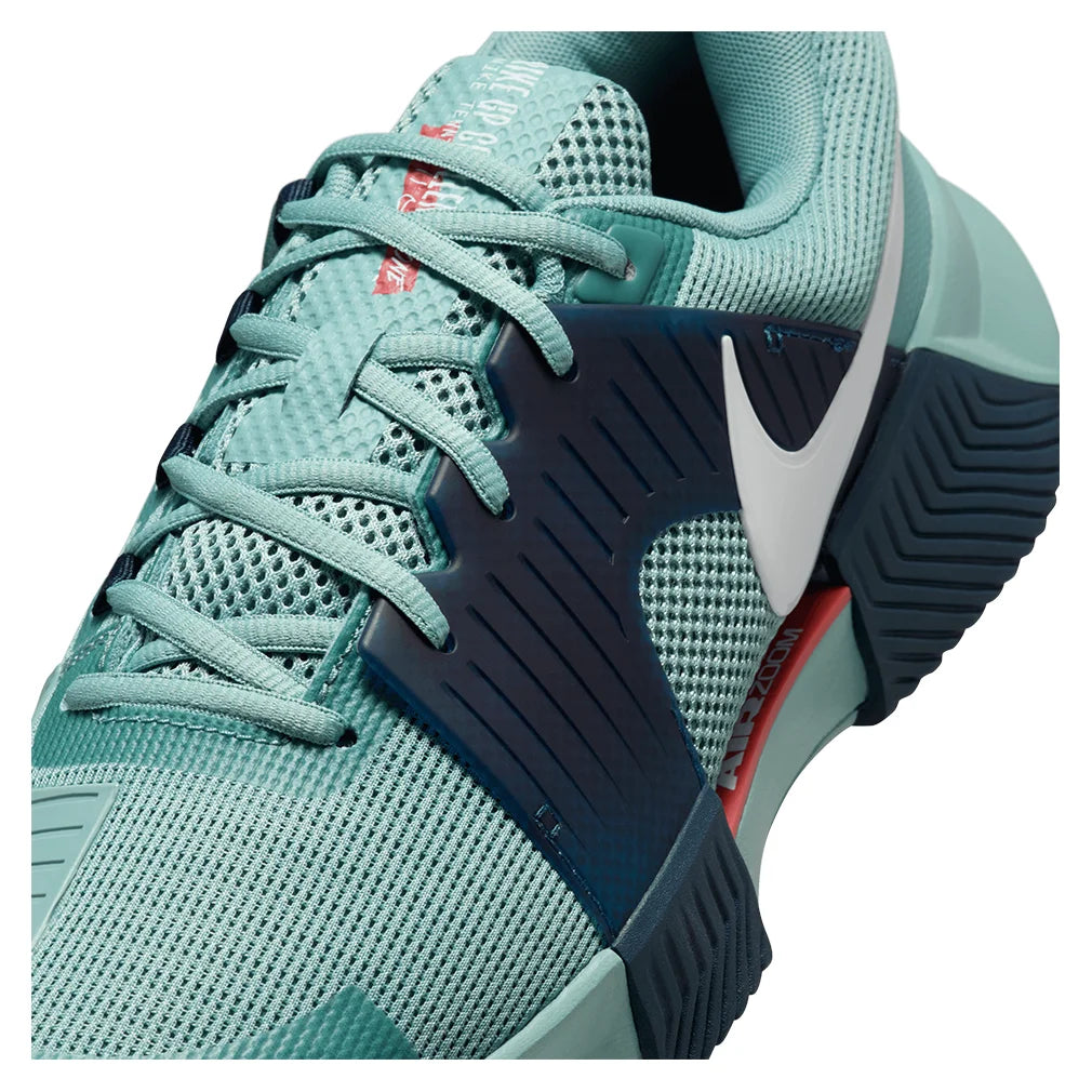 Men`s Zoom GP Challenge 1 Tennis Shoes Cannon and White Footwear Nike