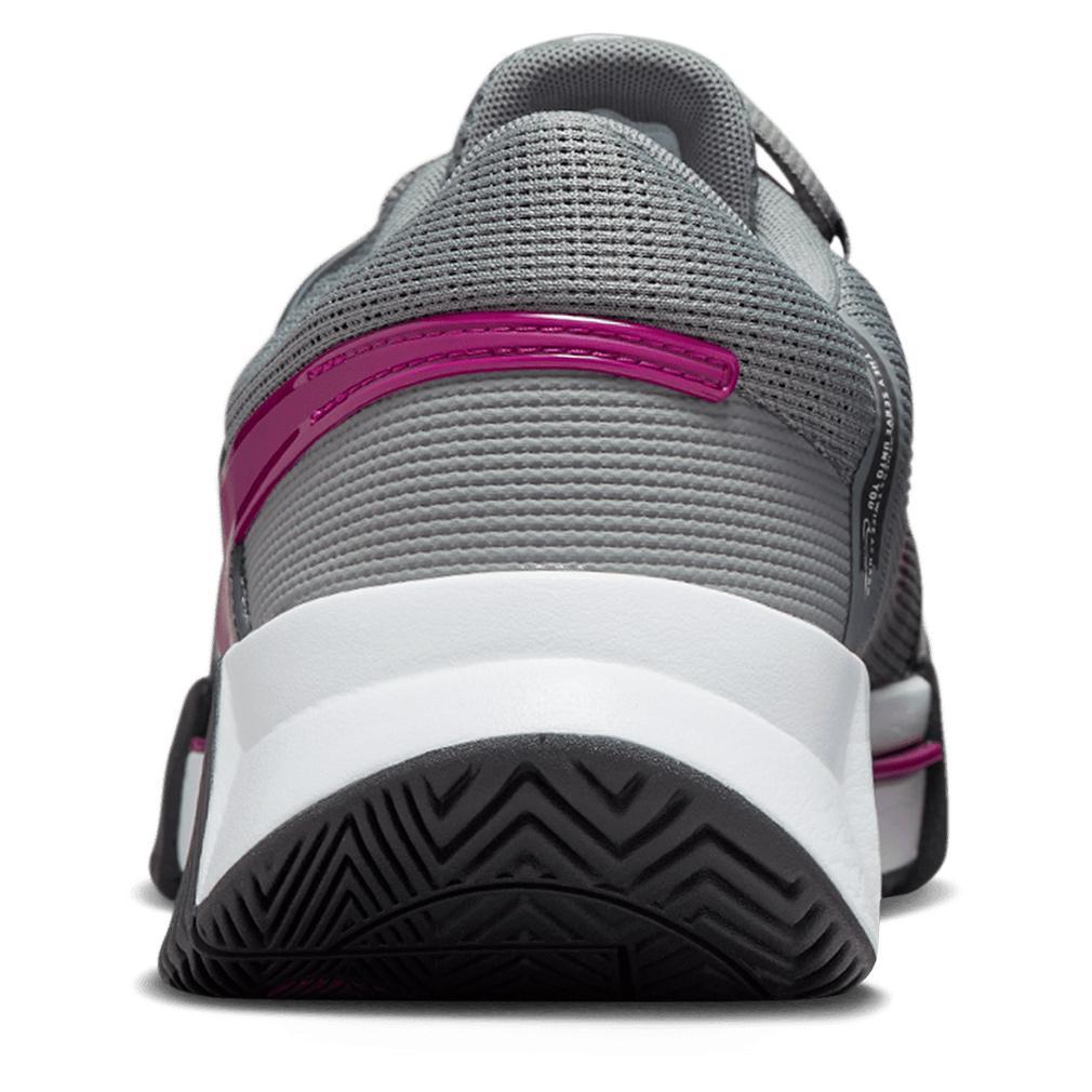 Mens Zoom GP Challenge 1 Tennis Shoes Smoke Grey and Sangria Footwear Nike