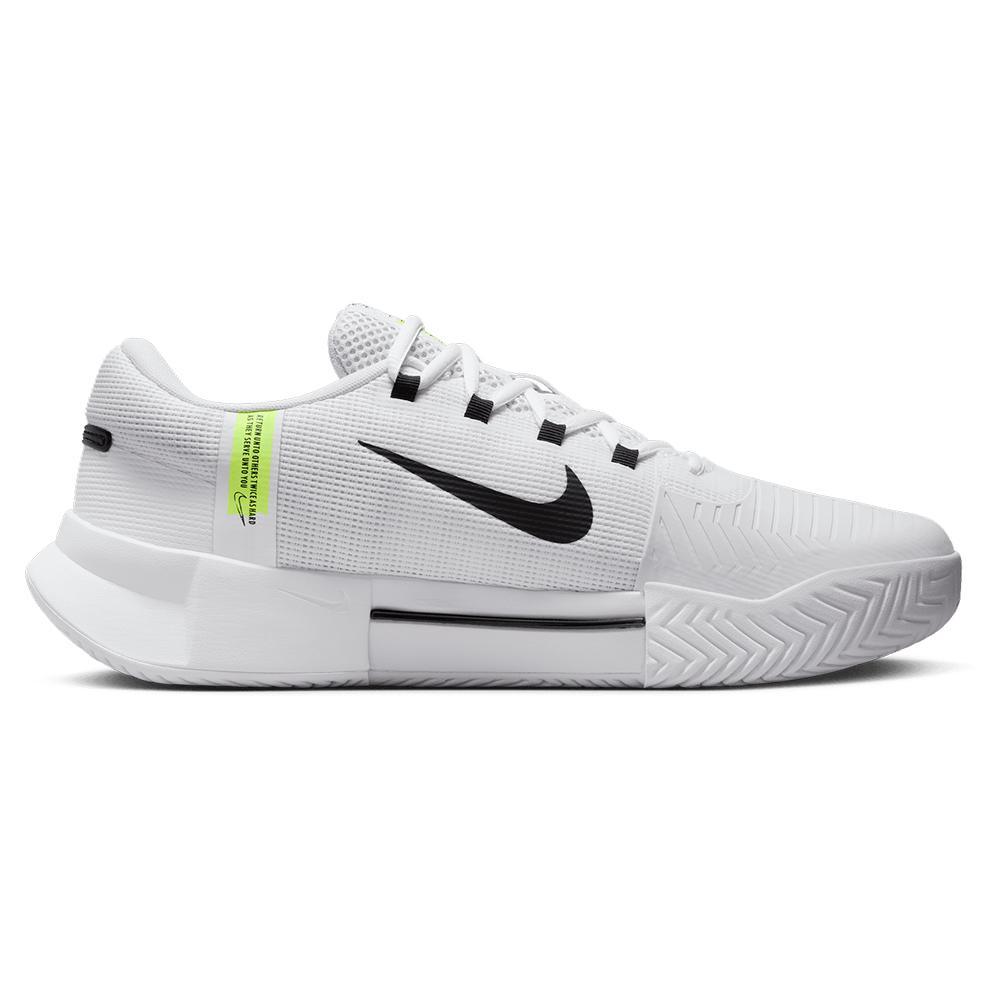 Men's Zoom GP Challenge 1 Tennis Shoes White and Black Footwear Nike