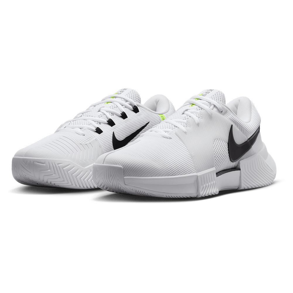 Men's Zoom GP Challenge 1 Tennis Shoes White and Black Footwear Nike