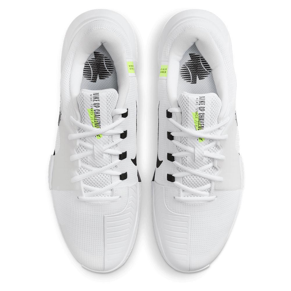 Men's Zoom GP Challenge 1 Tennis Shoes White and Black Footwear Nike