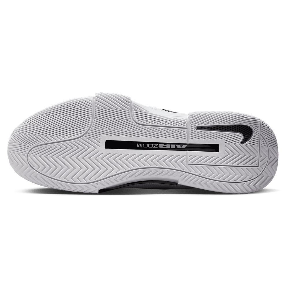 Men's Zoom GP Challenge 1 Tennis Shoes White and Black Footwear Nike