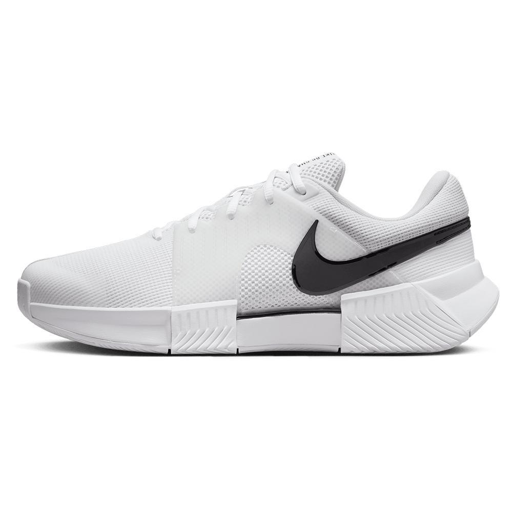 Men's Zoom GP Challenge 1 Tennis Shoes White and Black Footwear Nike
