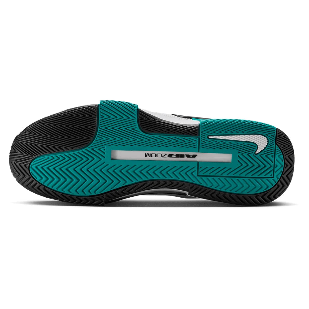 Men`s Zoom GP Challenge 1 Tennis Shoes White and Black Footwear Nike