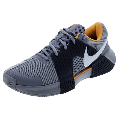 Men`s Zoom GP Challenge 1 Tennis Shoes Ashen Slate and Obsidian Footwear Nike
