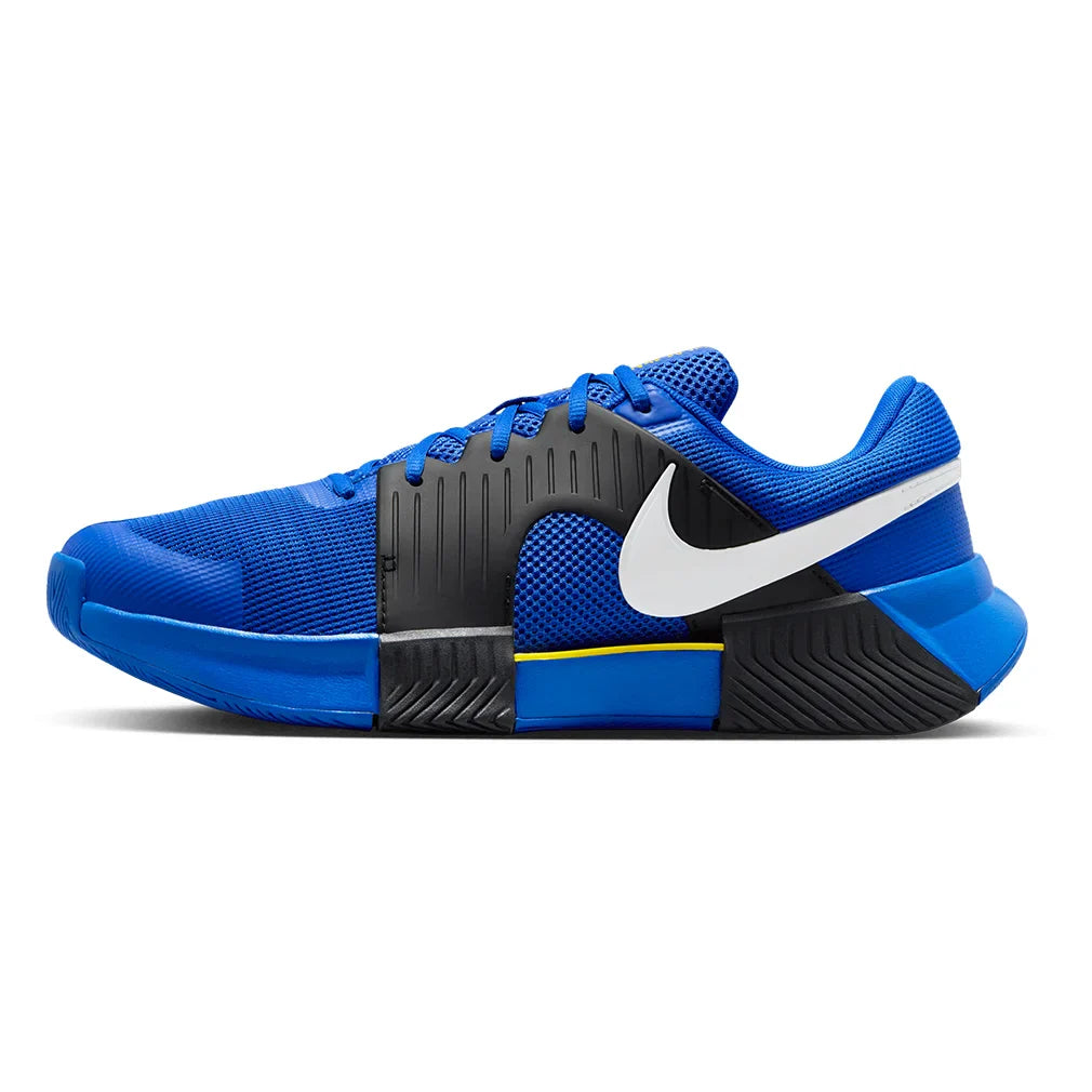 Men`s Zoom GP Challenge 1 Tennis Shoes Racer Blue and White Footwear Nike