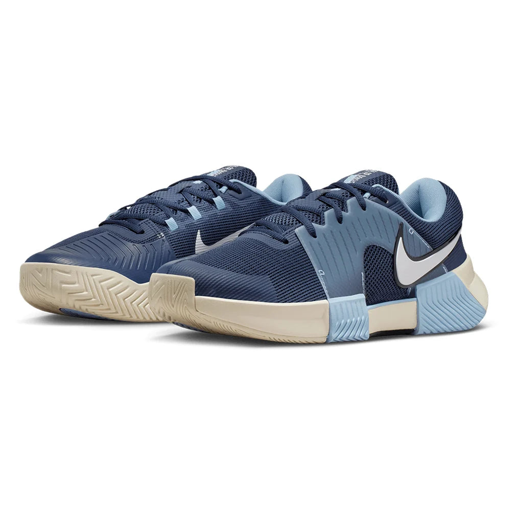 Men's Zoom GP Challenge 1 Tennis Shoes Midnight Navy and White Footwear Nike