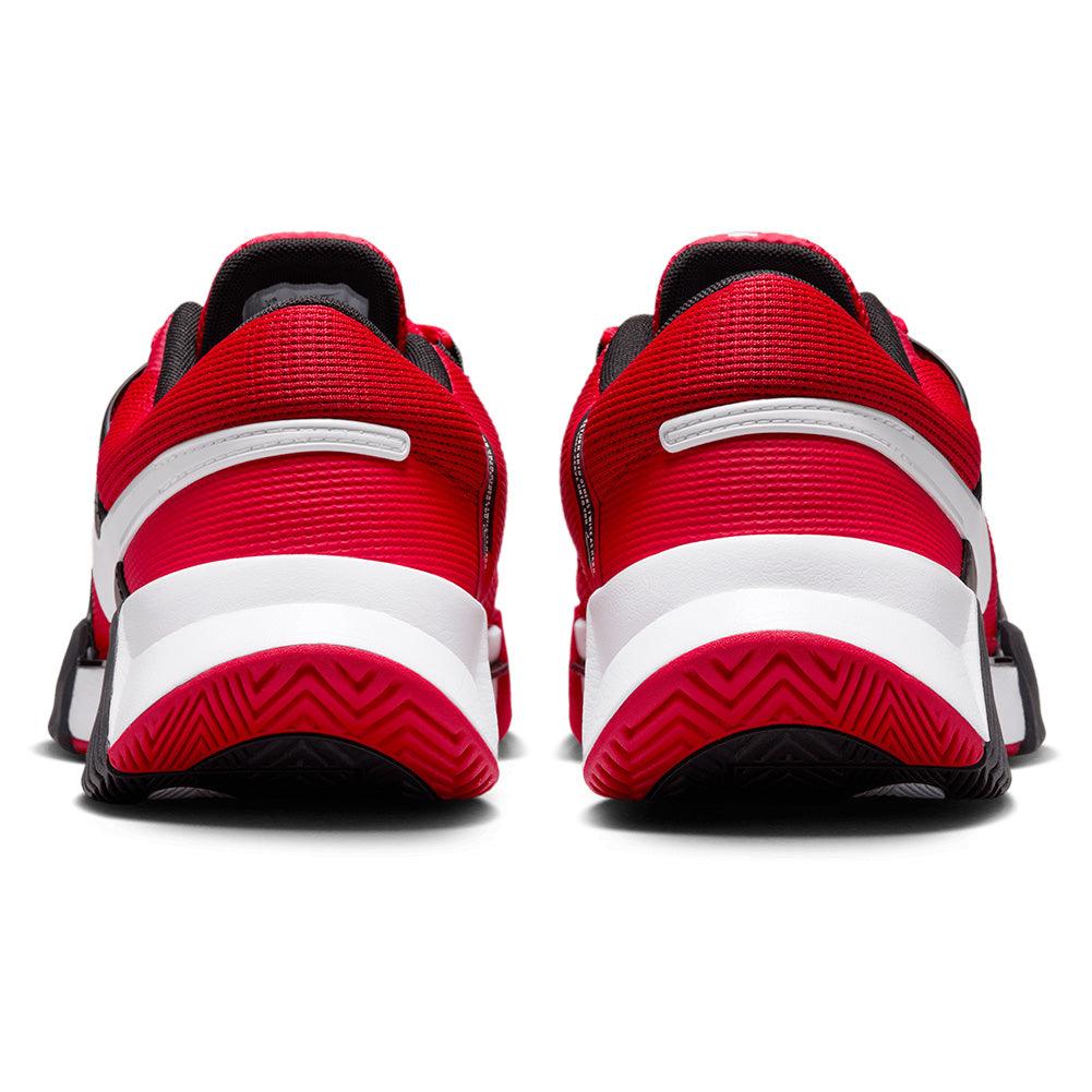 Men`s Zoom GP Challenge 1 Tennis Shoes University Red and White Footwear Nike