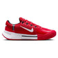 Men`s Zoom GP Challenge 1 Tennis Shoes University Red and White Footwear Nike