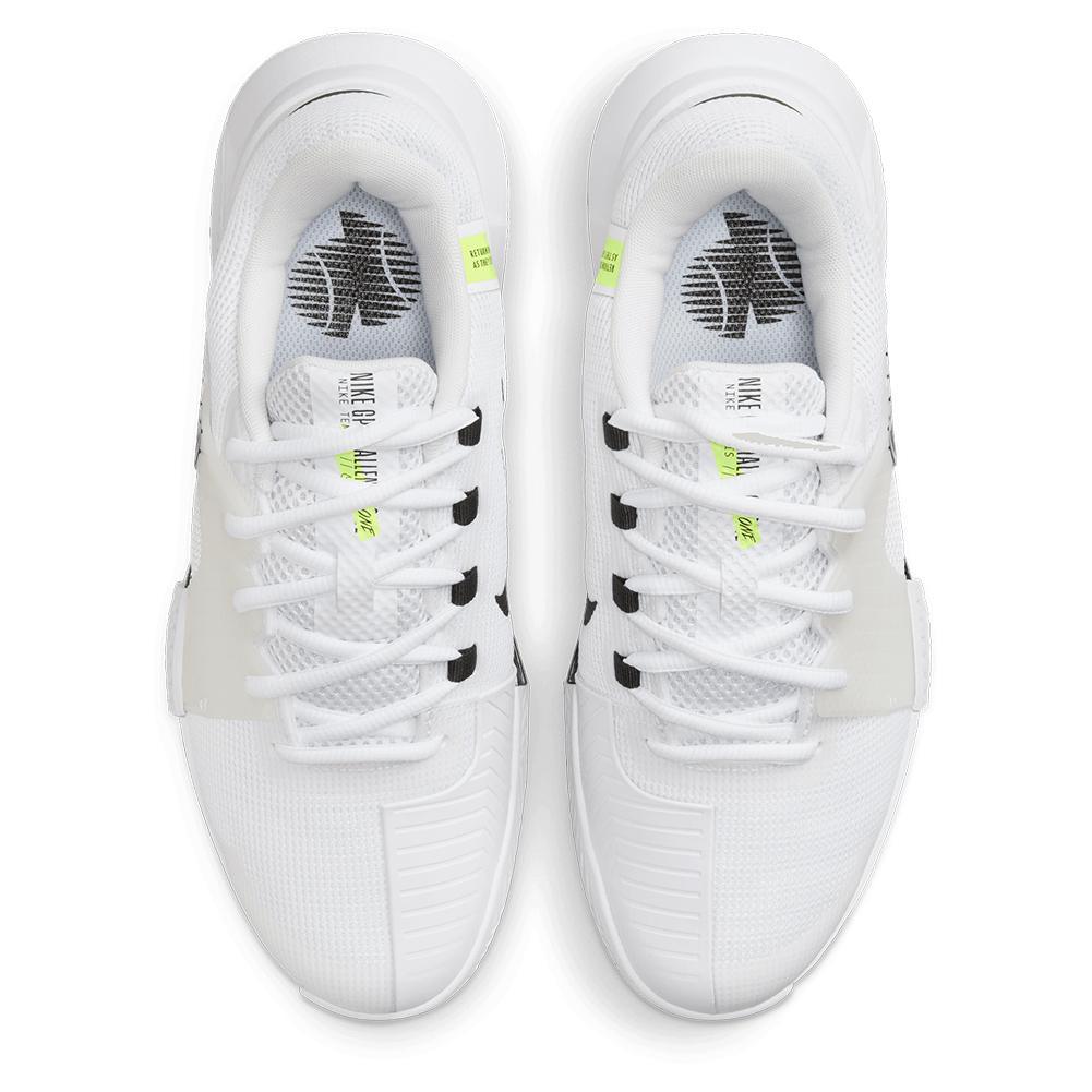 Women's Zoom GP Challenge 1 Tennis Shoes White and Black Footwear Nike
