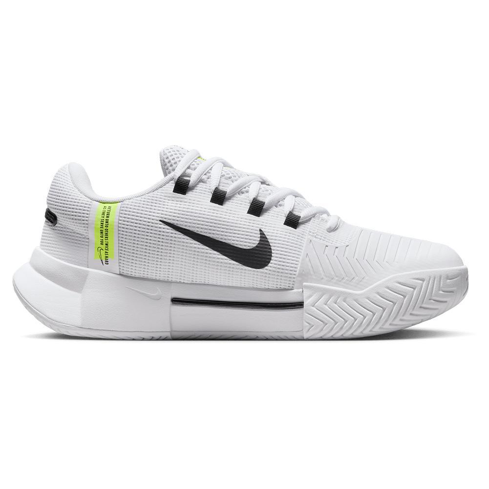 Women's Zoom GP Challenge 1 Tennis Shoes White and Black Footwear Nike