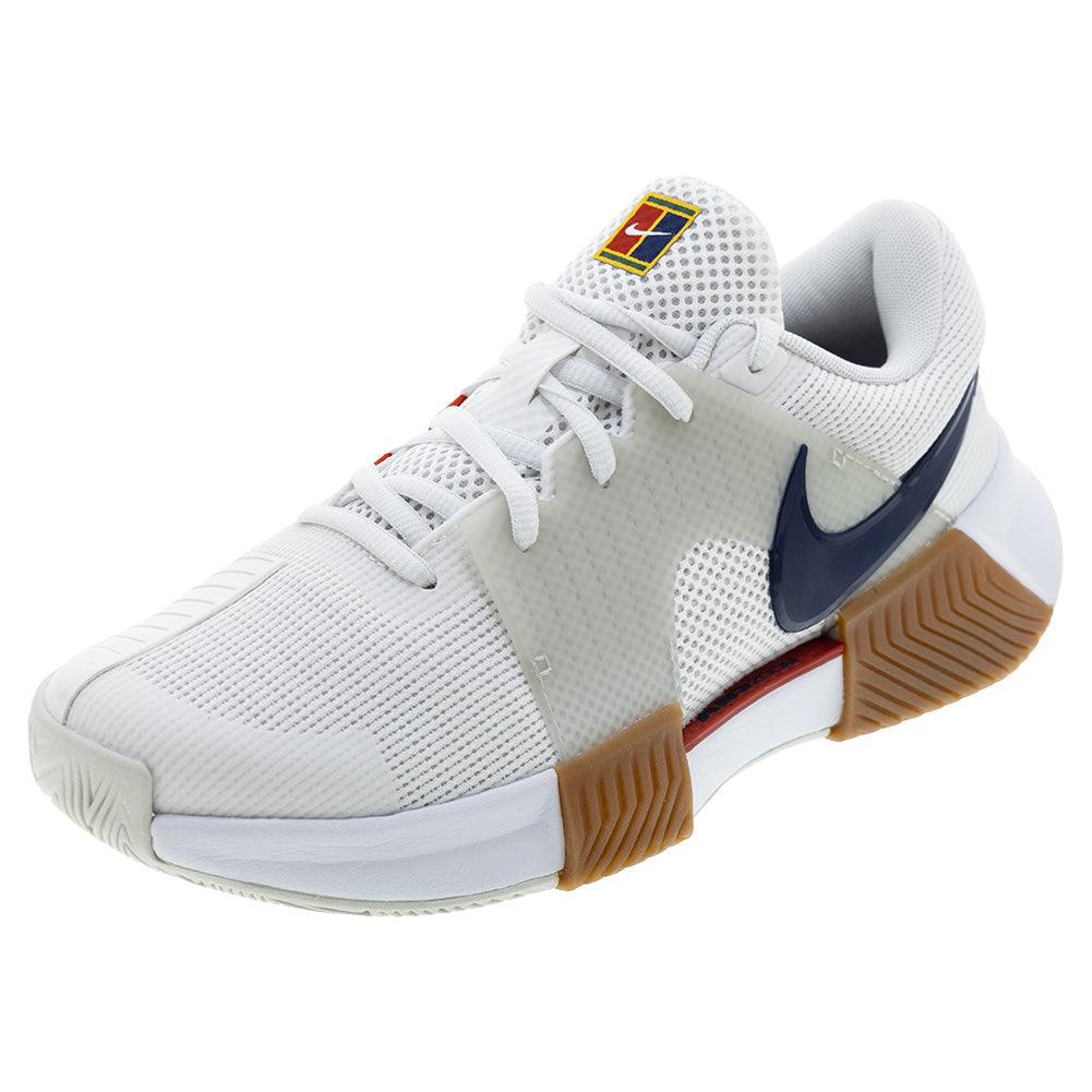 Women`s Zoom GP Challenge 1 Tennis Shoes Summit White and Binary Blue Footwear Nike