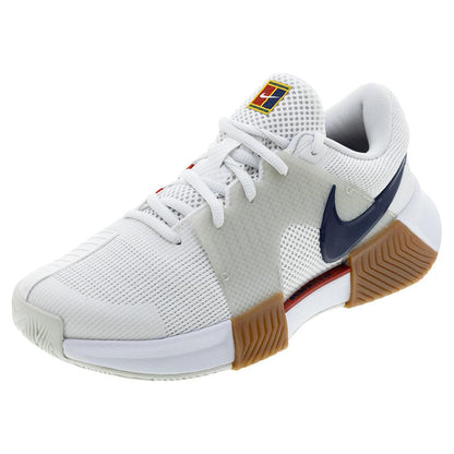 Women`s Zoom GP Challenge 1 Tennis Shoes Summit White and Binary Blue Footwear Nike
