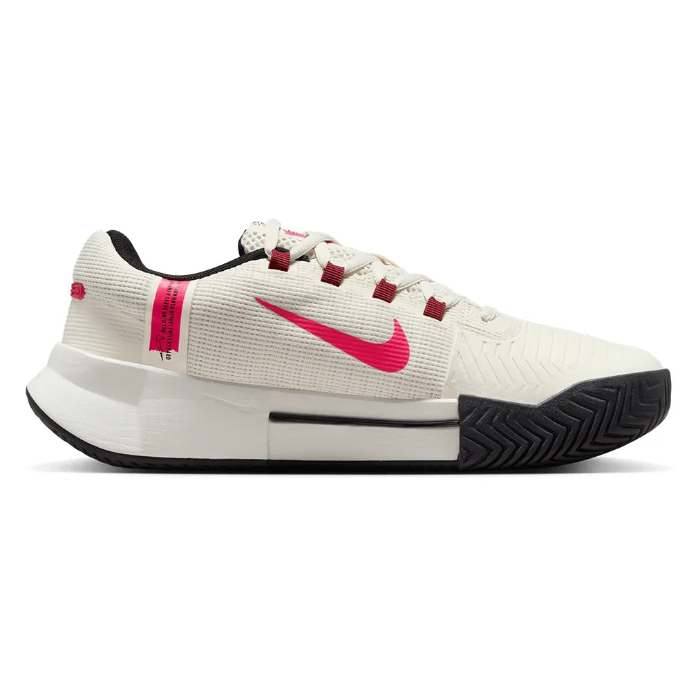 Women`s Zoom GP Challenge 1 Tennis Shoes Pale Ivory and Rush Pink Footwear Nike