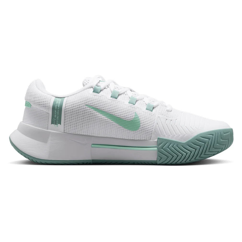 Women`s Zoom GP Challenge 1 Tennis Shoes White and Mint Foam Footwear Nike