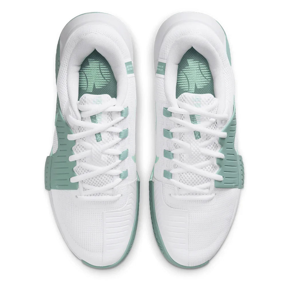 Women`s Zoom GP Challenge 1 Tennis Shoes White and Mint Foam Footwear Nike