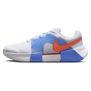 Women`s Zoom GP Challenge 1 Tennis Shoes White and Lt Wild Mango Footwear Nike