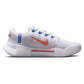 Women`s Zoom GP Challenge 1 Tennis Shoes White and Lt Wild Mango Footwear Nike