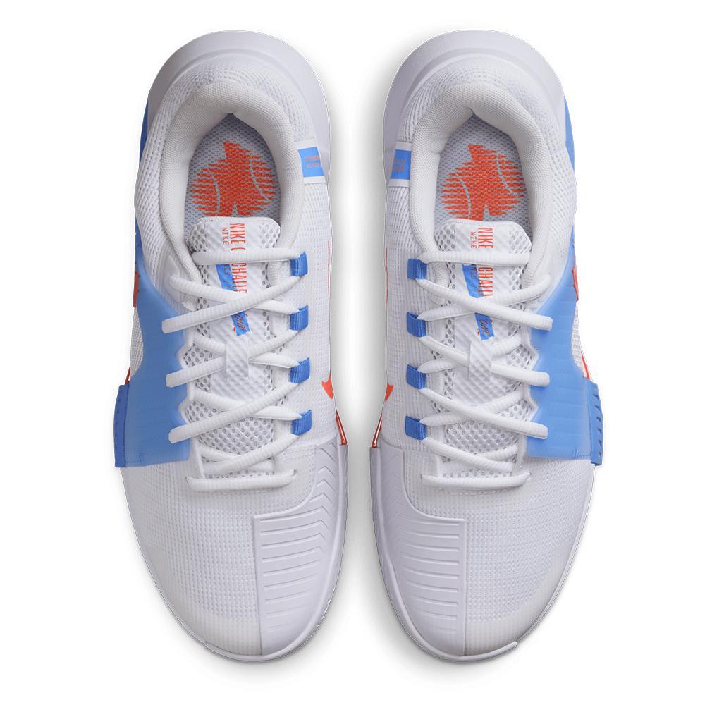 Women`s Zoom GP Challenge 1 Tennis Shoes White and Lt Wild Mango Footwear Nike