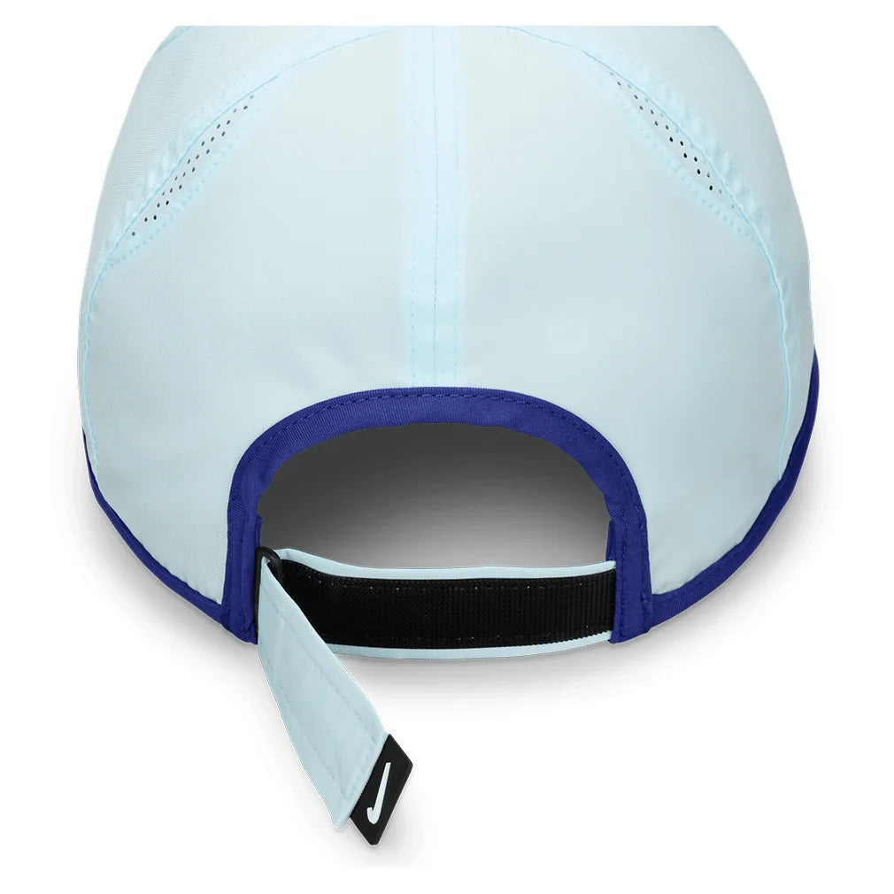 Juniors' Dri-FIT Club Featherlight Tennis Cap Glacier Blue and Deep Night Apparel Nike