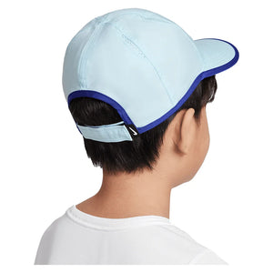 Juniors' Dri-FIT Club Featherlight Tennis Cap Glacier Blue and Deep Night Apparel Nike