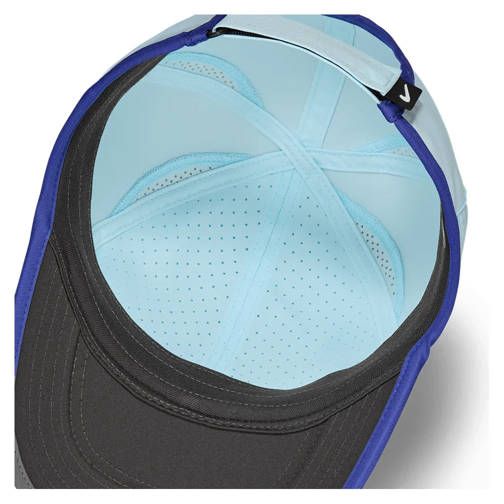 Juniors' Dri-FIT Club Featherlight Tennis Cap Glacier Blue and Deep Night Apparel Nike