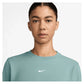Women`s One Dri-FIT Crew-Neck French Terry Sweatshirt Cannon and White Apparel Nike