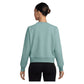 Women`s One Dri-FIT Crew-Neck French Terry Sweatshirt Cannon and White Apparel Nike