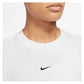 Women`s Dri-Fit One Crew-Neck French Terry Sweatshirt White Apparel Nike