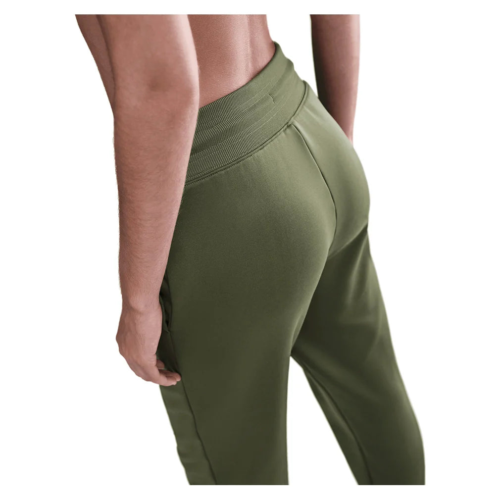 Women's Therma-FIT One High-Waisted 7/8 Joggers Medium Olive and White Apparel Nike