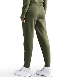 Women's Therma-FIT One High-Waisted 7/8 Joggers Medium Olive and White Apparel Nike