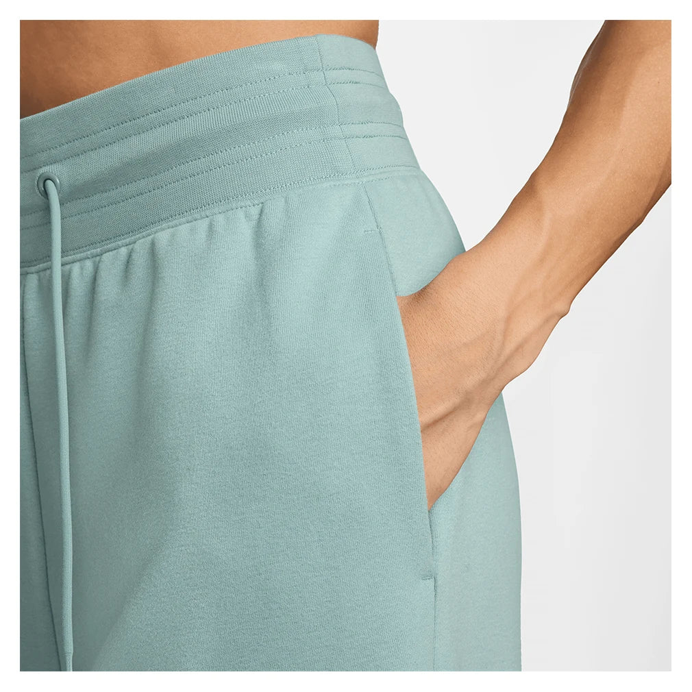 Women`s One Dri-FIT High-Waisted 7/8 French Terry Joggers Cannon and White Apparel Nike