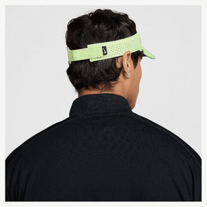 Men`s Dri-Fit Advance Ace Tennis Visor Barely Volt and Stadium Green Apparel Nike