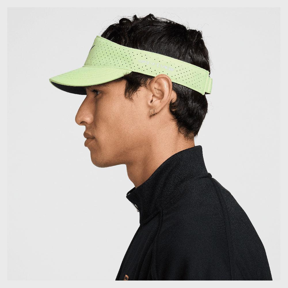 Men`s Dri-Fit Advance Ace Tennis Visor Barely Volt and Stadium Green Apparel Nike