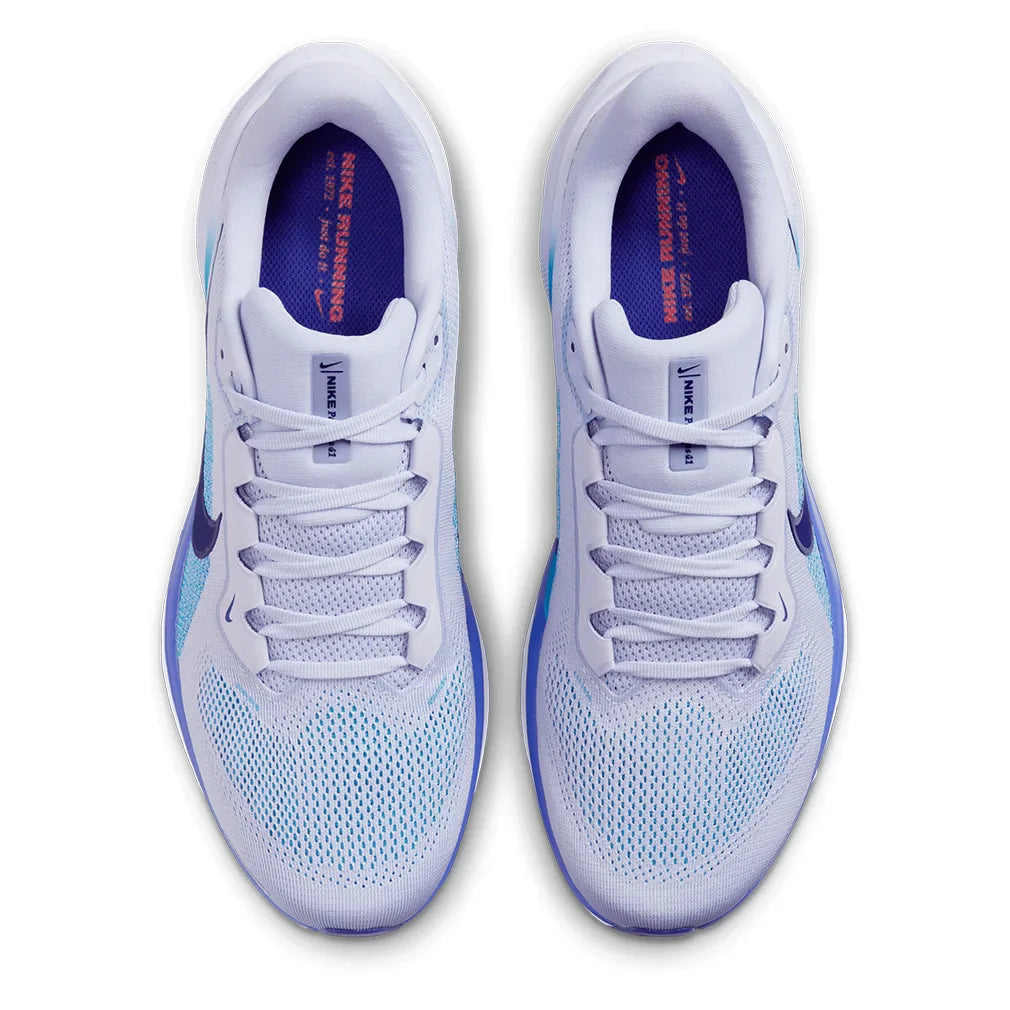 Men`s Pegasus 41 Running Shoes Ghost and Blue Void Footwear Nike