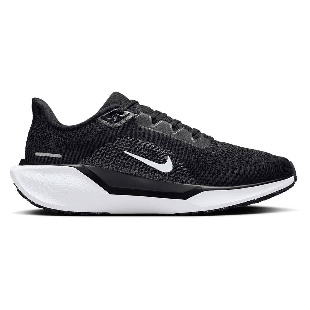 Women`s Pegasus 41 Running Shoes Black and White Footwear Nike