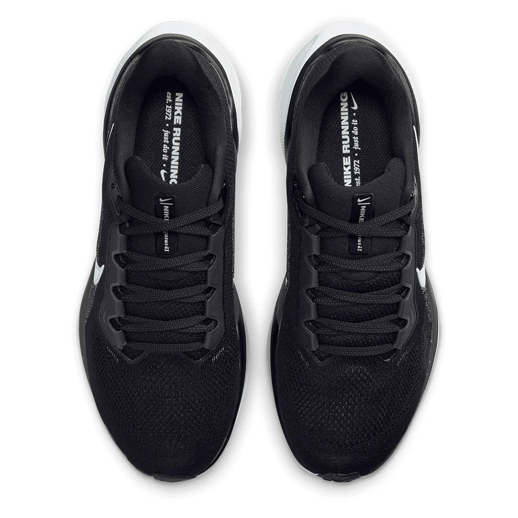 Women`s Pegasus 41 Running Shoes Black and White Footwear Nike