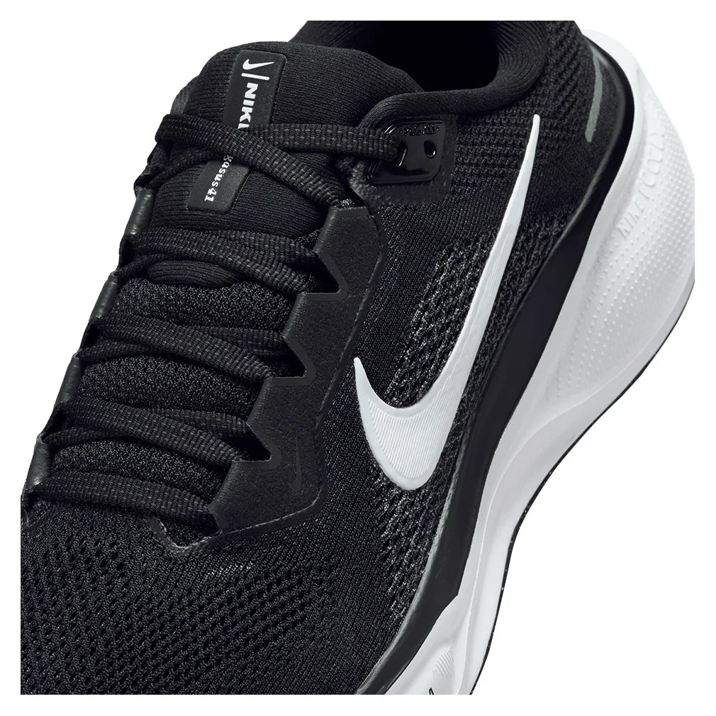 Women`s Pegasus 41 Running Shoes Black and White Footwear Nike