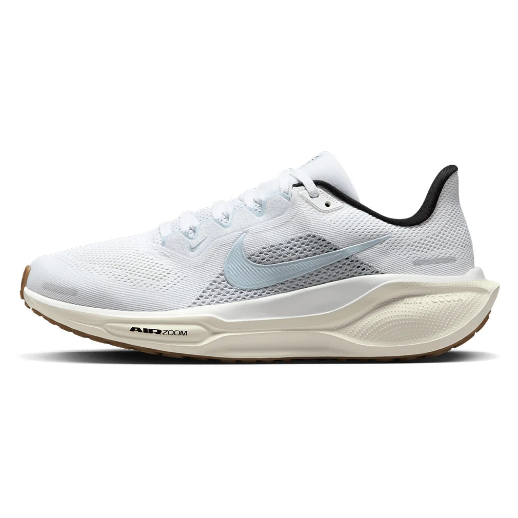 Women`s Pegasus 41 Running Shoes White and Blue Tint Footwear Nike