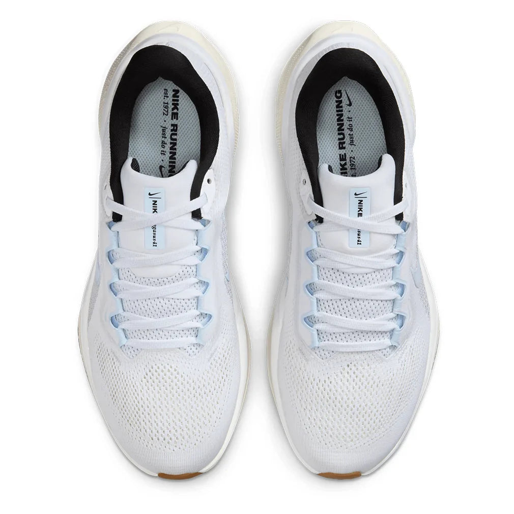 Women`s Pegasus 41 Running Shoes White and Blue Tint Footwear Nike