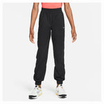 Girls' One Dri-Fit Woven Training Pants Black and White Apparel Nike