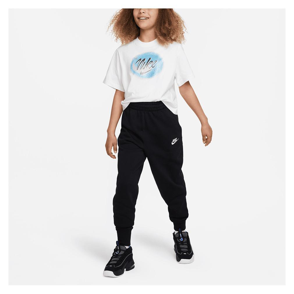 Girl's Club Fleece High-Waisted Fitten Pants Apparel Nike
