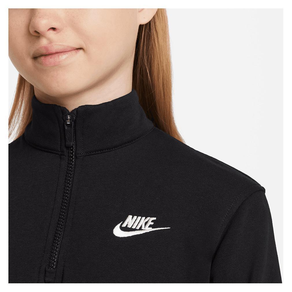 Girl's 1/2 Zip Long Sleeve Top Apparel Nike