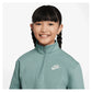 Girls` Sportswear Club Fleece 1/2-Zip Long-Sleeve Top Apparel Nike