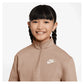 Girls` Sportswear Club Fleece 1/2-Zip Long-Sleeve Top Apparel Nike